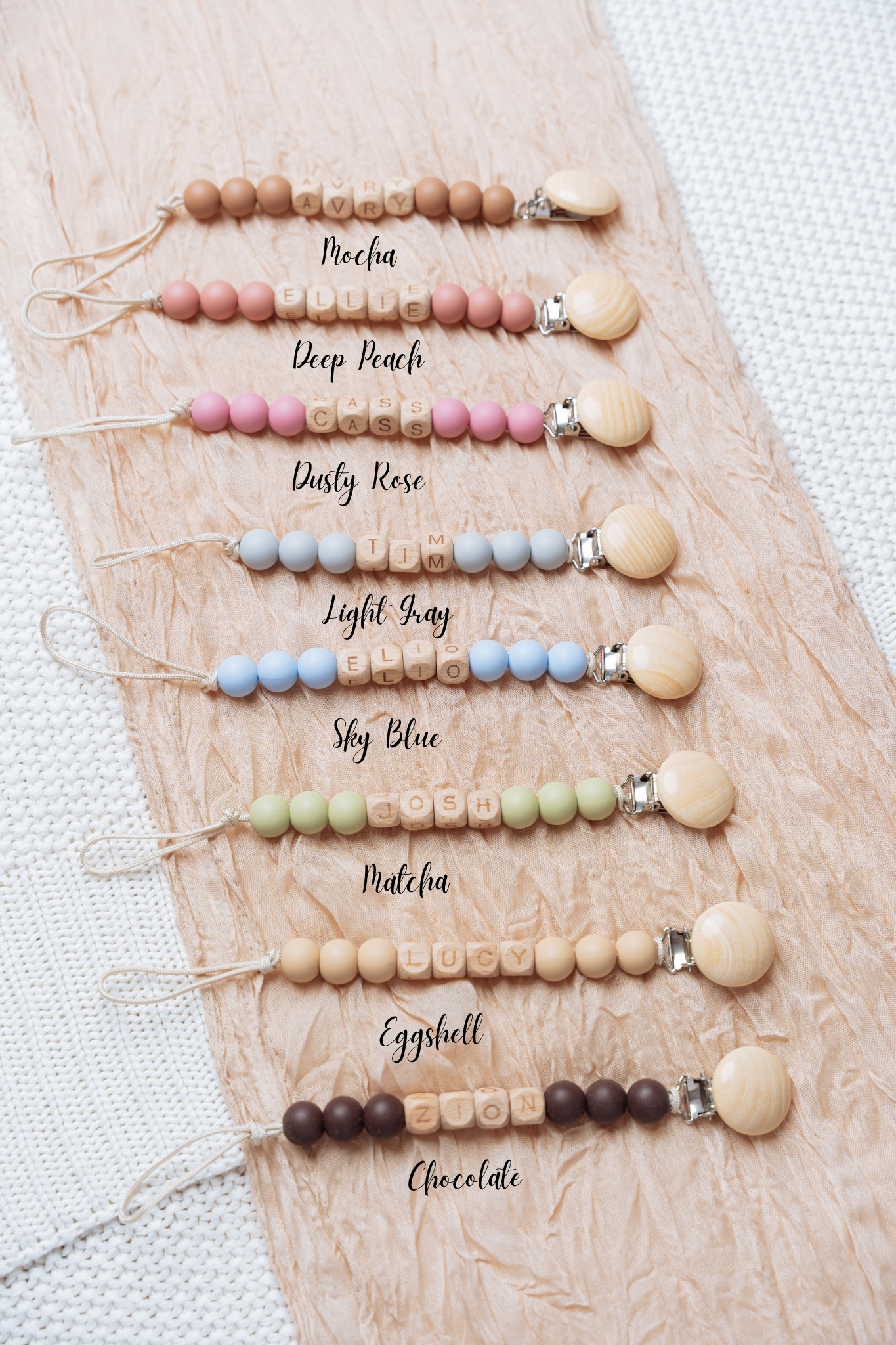 Personalized Pacifier Clip